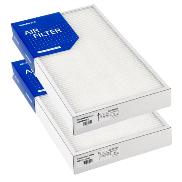 Originalūs Komfovent Domekt R 400 V C6M rekuperatoriaus filtrai M5 M5
