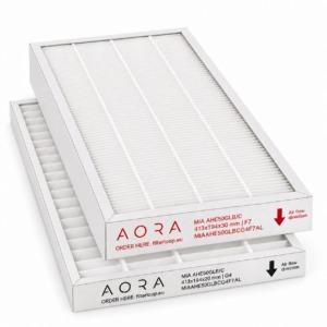 MIA AHE50GLB/C filtru komplekts G4+F7 (analogs) 413x194x20 + 413x194x30