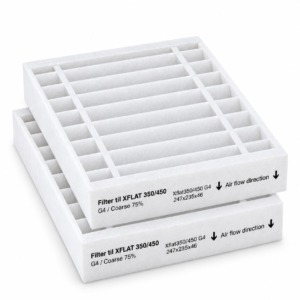 Xvent XFLAT 350 / 450 filter set G4+G4 (original) 247x235x46